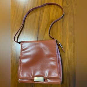 Vintage Fendi Tan Leather Shoulder Bag